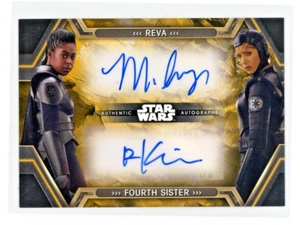 2023 Topps Star Wars Obi-Wan Kenobi #DA-MR Reva/Fourth Sister Dual Auto 03/10 - Picture 1 of 2