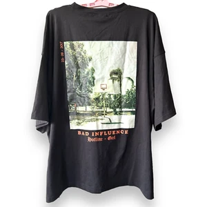 Misguided T-shirt Bad Influence hot line girl 2017 Men's Adult Size 10 - Picture 1 of 7