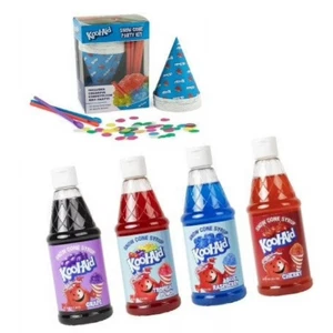 Kool-Aid Snow Cone Syrup Kit with 20 Strip Cups & Straws and 16-Ounce Snow Cone - Picture 1 of 3