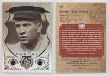 2014 Panini Hall of Fame Green Shield Red /50 Tris Speaker #6 HOF Shield