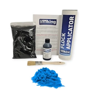 Kit Flocado Azul Francés Pequeño - Salpicadero - Carpintería - Restauración - Imagen 1 de 3