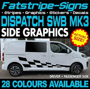 to fit CITROEN DISPATCH MK3 SWB L1 GRAPHICS STICKERS DECALS STRIPES CAMPER VAN - Picture 1 of 2