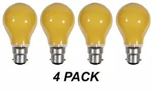4 x ORANGE Coloured Bayonet Party Festoon Light Globes 40W B22 Bulbs Lamps Osram - Picture 1 of 4