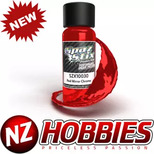 Spaz Stix SZX10030 Red Mirror Chrome Airbrush Ready Paint, 2oz - Picture 1 of 2