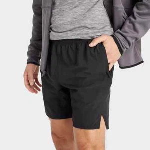 All In Motion Workout 7 Inch Running Run Shorts | Men’s XL | Black - Picture 1 of 9