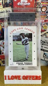 1988 CAPE COD LEAGUE FRANK THOMAS ROOKIE NCAA SUMMER CGS 10 #126 RARE READ - Bild 1 von 7