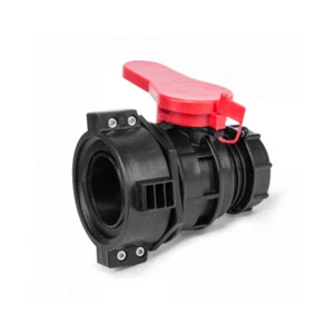IBC Kugelhahn IG S75x6 mit Auslauf AG S60x6 Adapter Ventil Anschluss - Bild 1 von 3