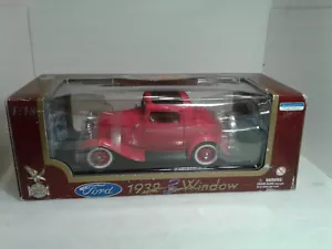 1932 Ford 3 Window Road Legends Die Cast 1:18 RED - Picture 1 of 5