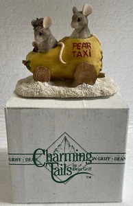 Charming Tails ~ PEAR TAXI Figure 87/565 ~ Fitz & Floyd NIB - Picture 1 of 14