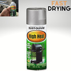 Rust-Oleum 7716830 High Heat Enamel Spray Paint 12 Oz, Silver, Oil-Based Formula