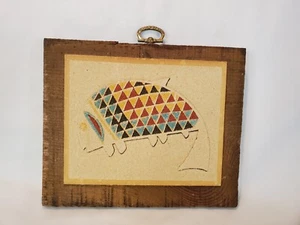 Placa de arte de arena vintage Rainbow Way Ltd diseño antiguo de Mimbre - Imagen 1 de 10