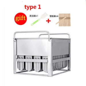 stampo per ghiaccioli in acciaio inox stampo per ghiaccioli stampo per gelato 4*10 40 ghiaccioli aiuto - Foto 1 di 4