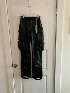 Smoke Rise Red New York Women Racing Cargo Pants Black Size X Small - Picture 1 of 11