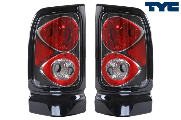 Luces traseras europeas para camioneta Dodge Ram 1994-2001 carcasa negra DOT PR Foto 1 de 1