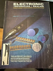 Electronic Technician/Dealer Magazine: Zenith Teklab Report Rotator January 1970 - Imagen 1 de 5