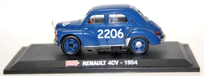 METRO USATO 1:43 AUTO DIE CAST RENAULT 4CV #2206 1954 BLU ART 1000 M 1 - Immagine 1 di 4
