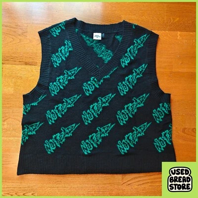 Chaleco Suéter No Fear x H&M | XL | Logo Tejido Negro Verde  Foto 1 de 4