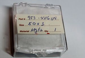MgF2 Magnesium Fluoride Crystal 50mm x 3mm Disc Window Plano Optics Grade