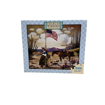Rompecabezas Hasbro 2007 Charles Wysockis Americana Love Letter Laramie 1000 piezas NUEVO Foto 1 de 4