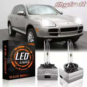 For-Porsche Cayenne 2003-2014 High/Low Beam HID Headlight Xenon White Bulbs 2pcs - Foto 1 di 13