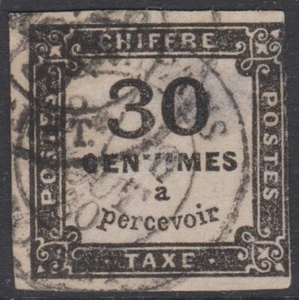 FRANCE - Postage Due - 1871-1878 - 30 centimes - imperforate - used - SGD213 - Picture 1 of 2