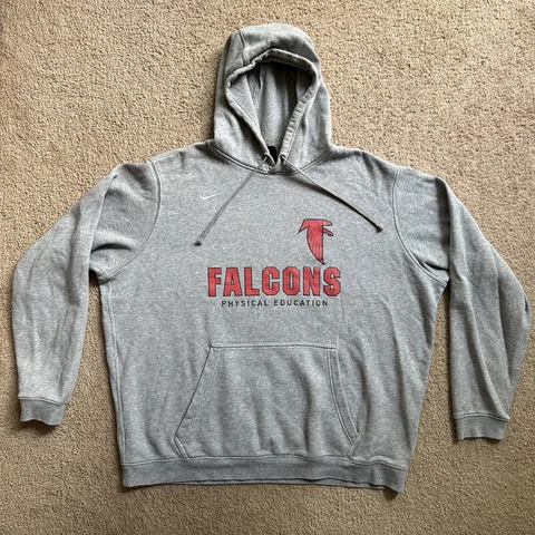 Nike Sweatshirt Men's XL Atlanta Falcons Physical Education Hoodie Grey Cover