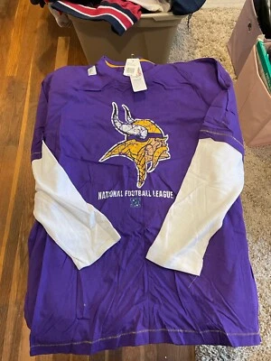 NWT Minnesota Vikings Long Sleeve Shirt Size XL - Image 1 of 4