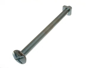 40 X Viti per Tetti Croce Testa + Quadrato Dadi Zincati Zincato 8mm M8 X 120mm - Foto 1 di 1