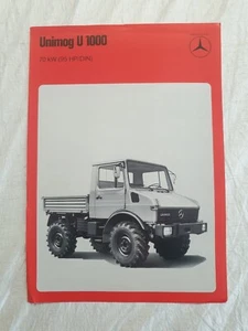1977 MERCEDES BENZ UNIMOG U1000  Original  Sales Leaflet  - Picture 1 of 2