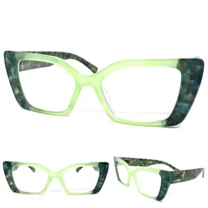 Occhiali da vista donna oversize esagerati retrò cat eye lettura montatura lettori +1,75 - Foto 1 di 6