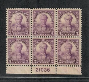 US Sc#725 M/EF, Plattenblock, Lebenslauf 20 $ - Bild 1 von 2