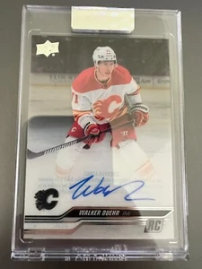 WALKER DUEHR 2023-24 Upper Deck Clear Cut RC Auto- Calgary Flames #CC-WD - Picture 1 of 2