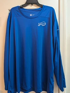 Buffalo Bills Nike NFL Dri-Fit camicia manica lunga uomo 4XL blu - Foto 1 di 6