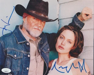 Foto autógrafa firmada por Angelina Jolie & Jon Voight 8 x 10 con certificado de autenticidad JSA doble AUTO - Imagen 1 de 1