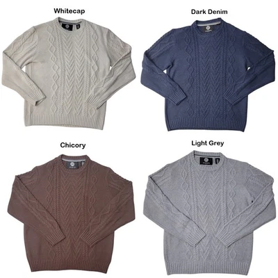 WP Weatherproof Men's Easy Care Classic Cable Knit Sweater - Image 1 of 2
