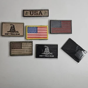 Patches Bundle, Tactical Morale Patches Full Embroidery/Flag LOT 6 - Picture 1 of 1