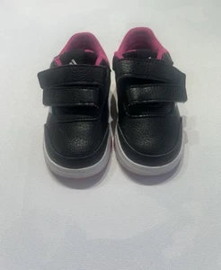 Kids Trainers Tensaur Sport Low Black And Pink Size 4uk - Picture 1 of 6