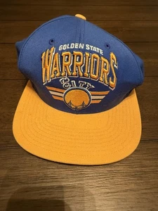 Golden State Warriors Hat Cap Snap Back Mens Blue Yellow NBA Basketball The City - Picture 1 of 7