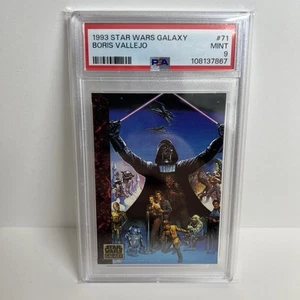 1993 Star Wars Galaxy #71 by Borris Vallejo PSA 9 Mint ESB Poster Topps Series 1 - Picture 1 of 2
