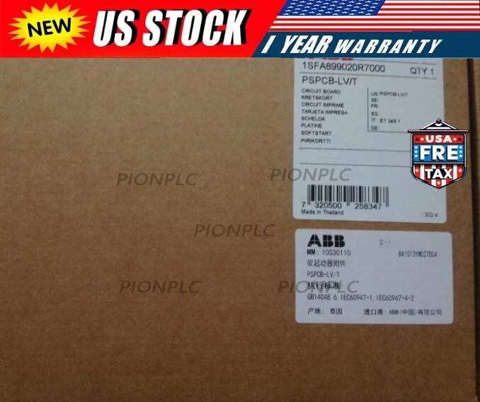 PSPCB-LV/T ABB 1SFA899020R7000 软启动电压板 全新现货商品 — 第 1/1 张图片