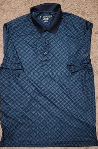 Greg Norman - Play Dry - Shirt Herren Large - Blau - Kurzarm - Golf Athletic - Bild 1 von 1