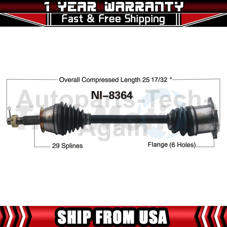 1 Trakmotive Rear Left CV Axle Shaft Fits 2002-2006 INFINITI Q45 - Image 1 of 1