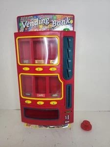 Mars M&M Candy Mini Vending Machine Bank 2004 Twix SkittlesSnickers Vtg - Picture 1 of 14