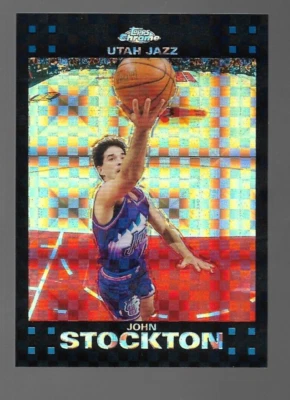 2007-08 Topps Chrome  John Stockton Black X factor  #34/50 - Image 1 of 2