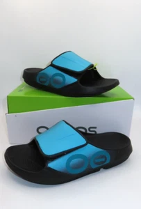 OOFOS OOahh Sport Unisex Slide Aqua US Uomo 10 Donna 12 - EU 43 - Foto 1 di 5