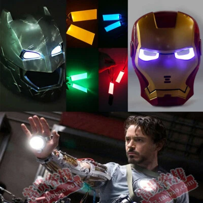 1:1 Led Light Eyes Kits For Black Panther/Ironman/Batman Helmet DIY Eyes Mask - Image 1 of 4