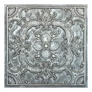 Embellished Ceiling Tiles Interior roof panels 24 x24in PL19 Antique tin 10pcs - Picture 1 of 21