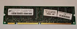 Used Micron 256MB MT16LSDT3264AG-133E1 PC133U-333-542-A US BZABHNA004 200215 - Picture 1 of 2