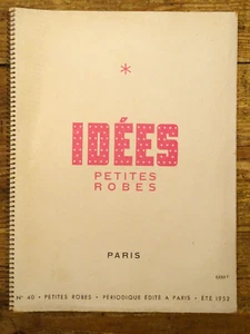 Altes Album Modekatalog Sommer 1952 Ideen Kleider Nähen Paris 24 Bretter - Bild 1 von 15
