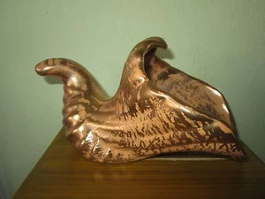 Stangl Pottery Trenton NJ Granada Gold Cornucopia Horn of Plenty 8" x 4" MINT - Picture 1 of 4